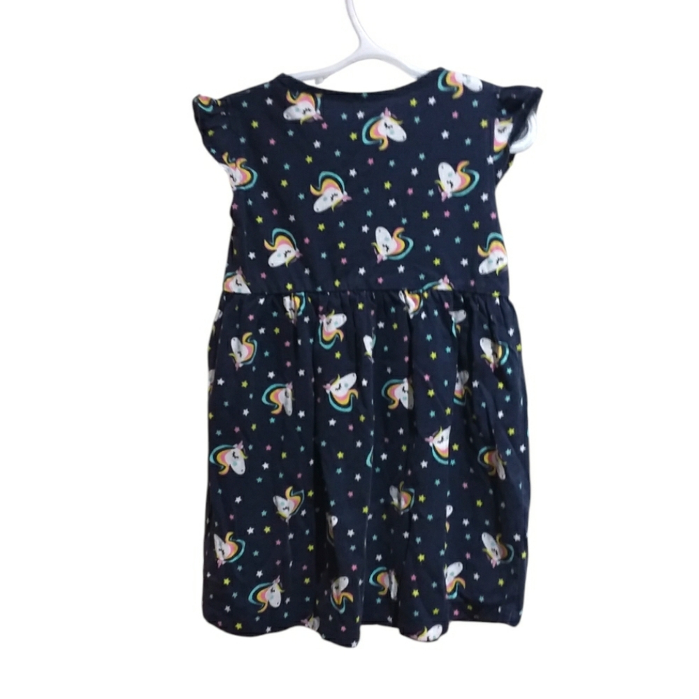 LOSAN Girls Unicorn Print Dress - Picture 2 of 4